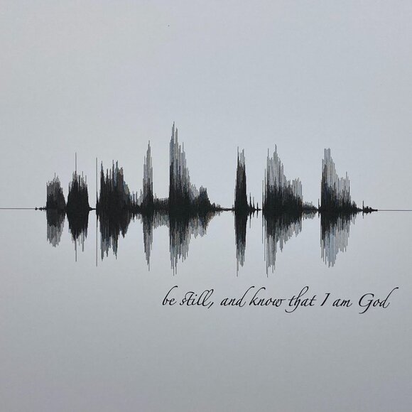 Be Still, And Know That I Am God Soundwave 8x10 Contemporary Frame - Picture 2 of 4